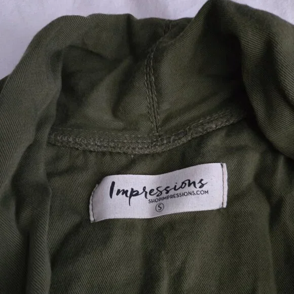 Women's Olive Green Vest Size S Used - Picture 3 of 5